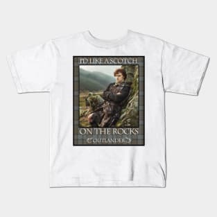 I'd Like a Scotch on the Rocks Kids T-Shirt